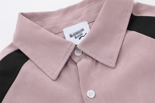 Camisa Manga Larga Contraste de Colores para Hombre - Image 30