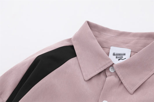 Camisa Manga Larga Contraste de Colores para Hombre - Image 31