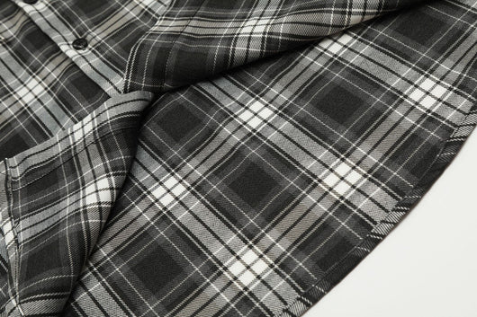 Camisa Cuadriculada con Capucha de Manga Corta para Hombre - Image 22