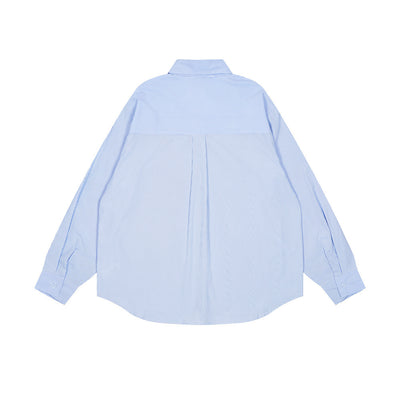 Camisa Suelta de Rayas Verticales y Manga Larga para Hombre - Image 20