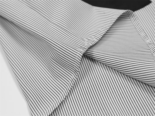 Camisa Suelta de Rayas Verticales y Manga Larga para Hombre - Image 31