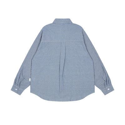 Camisa Casual de Rayas Verticales para Hombre - Image 24