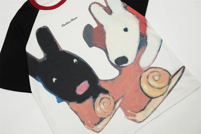Playera de Algodón para Hombre con Estampado Abstracto Cartoon - Image 28