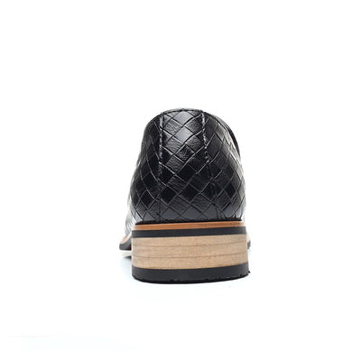 Zapatos de Cuero Punta Afilada con Borlas Estilo Británico para Hombre - Image 11