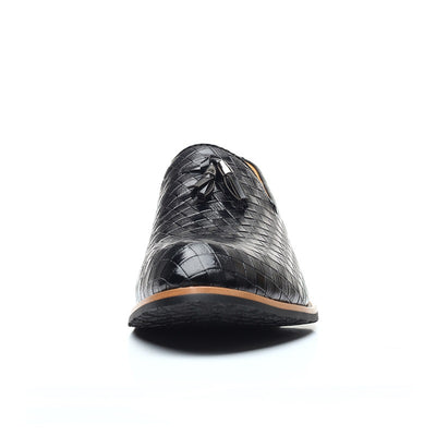 Zapatos de Cuero Punta Afilada con Borlas Estilo Británico para Hombre - Image 15