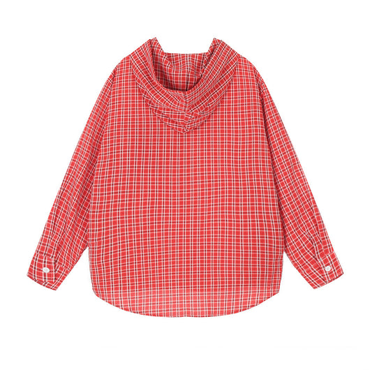Sudadera Cuadros Holgada de Manga Larga para Hombre - Image 22