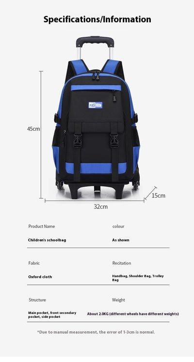Mochila Escolar con Ruedas de Gran Capacidad para Primaria - Image 27