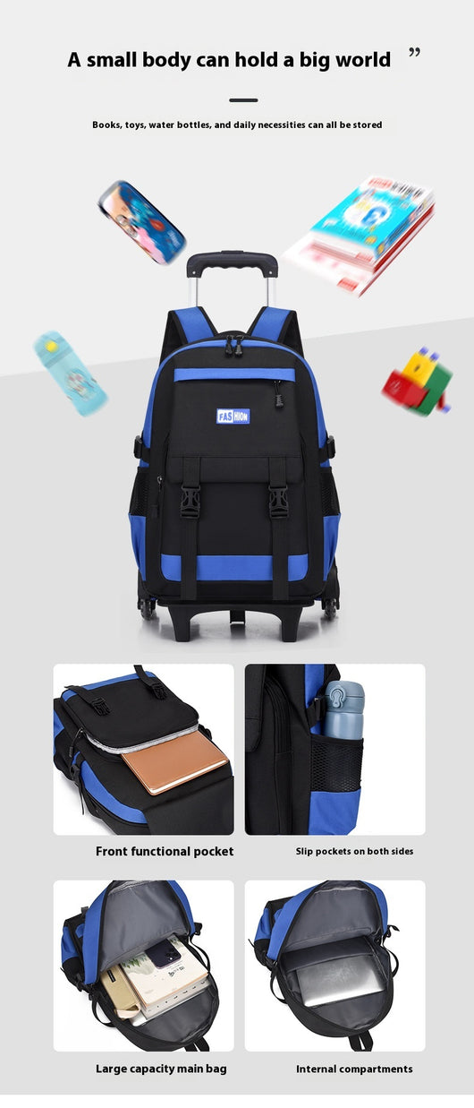 Mochila Escolar con Ruedas de Gran Capacidad para Primaria - Image 46