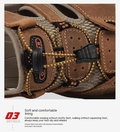 Sandalias de Cuero Auténtico para Playa y Uso Casual - Image 18