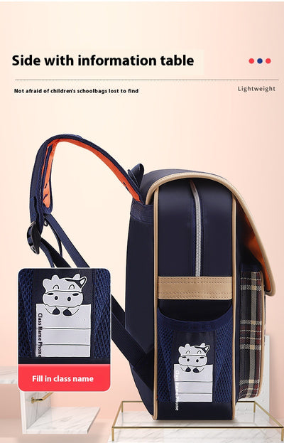 Mochila Escolar Impermeable con Descompresión Estilo Británico para Preescolar - Image 17