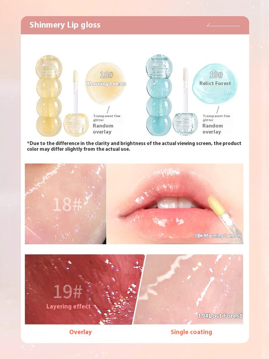 Brillo Labial Espejo Efecto Agua Hidratante Natural - Image 12