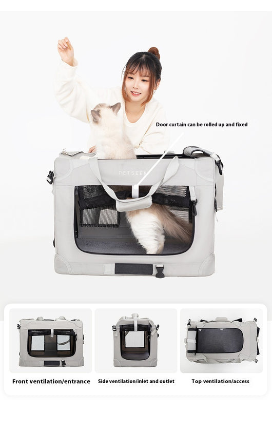 Bolsa de Transporte Plegable para Gatos y Mascotas Grandes - Image 7