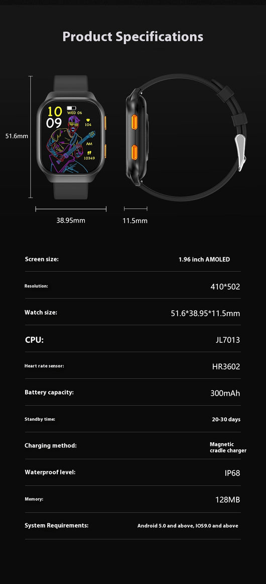 Reloj Inteligente FW16E con Pantalla Grande HD y Llamadas Inalámbricas - Image 14
