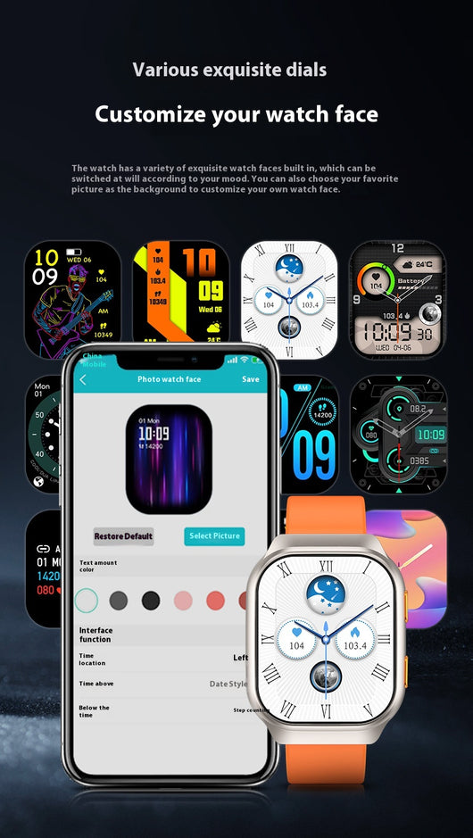 Reloj Inteligente FW16E con Pantalla Grande HD y Llamadas Inalámbricas - Image 24