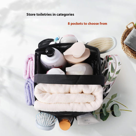 Bolsa de Aseo Playera con 8 Bolsillos de Malla - Organizador de Viaje - Image 11