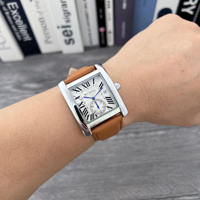 Reloj de Cuarzo Tanque Cuadrado para Hombre - Image 16