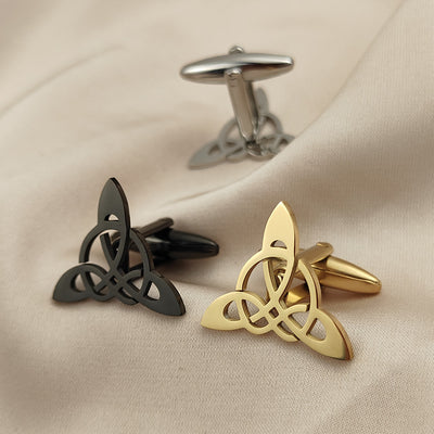 Gemelos de Traje Geométricos Triangulares Hueco para Hombre - Image 14