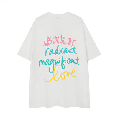 Camiseta Unisex con Estampado de Letras Pintadas a Mano - Image 34