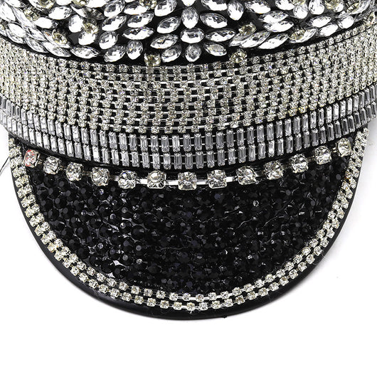 Gorra de Diamantes Plateada con Lentejuelas para Novia y Eventos - Image 10