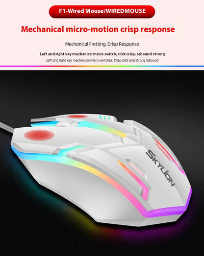 Ratón Gaming Luminoso USB con Cable para PC y Laptop - Image 24