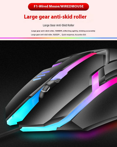 Ratón Gaming Luminoso USB con Cable para PC y Laptop - Image 25