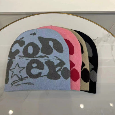 Gorro Tejido Reversible Doble Cara con Patrón Jacquard de Lana - Image 36