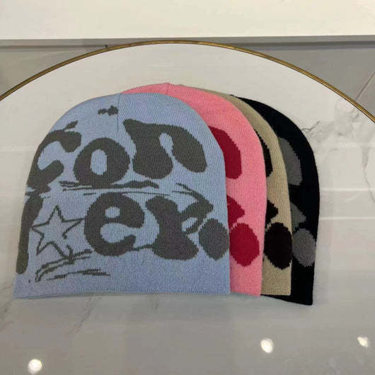 Gorro Tejido Reversible Doble Cara con Patrón Jacquard de Lana - Image 36