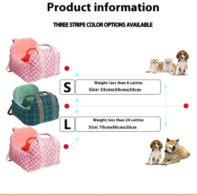 Cama Portátil de Moda para Perros Pequeños en Auto - Image 19