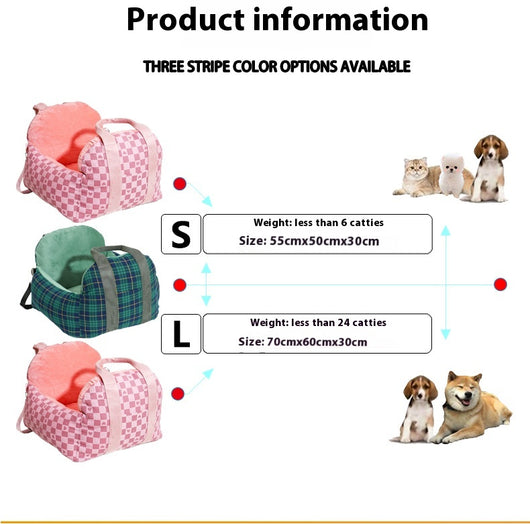 Cama Portátil de Moda para Perros Pequeños en Auto - Image 19