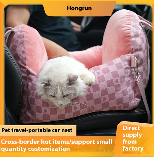 Cama Portátil de Moda para Perros Pequeños en Auto - Image 20
