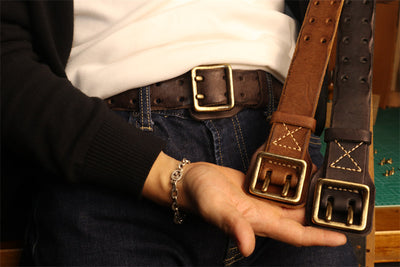Cinturón de Cuero Genuino Cosido a Mano - Hipoalergénico para Hombre - Image 19