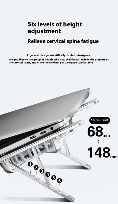 Soporte Ajustable de Aluminio para Laptop y Tablet con Ventiladores Duales - Image 23