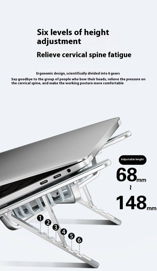 Soporte Ajustable de Aluminio para Laptop y Tablet con Ventiladores Duales - Image 23