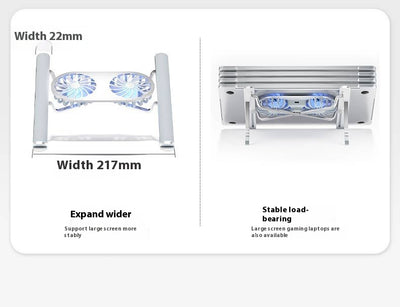 Soporte Ajustable de Aluminio para Laptop y Tablet con Ventiladores Duales - Image 25