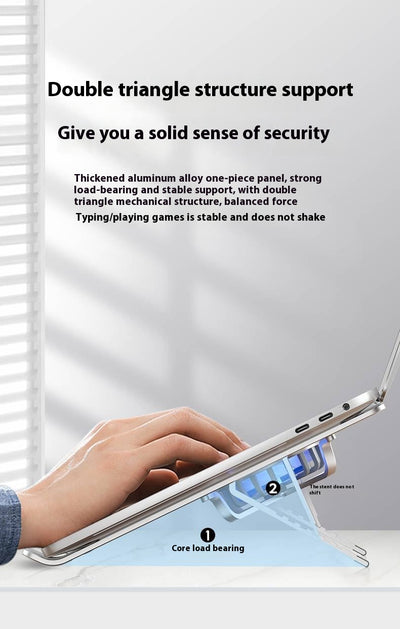 Soporte Ajustable de Aluminio para Laptop y Tablet con Ventiladores Duales - Image 33