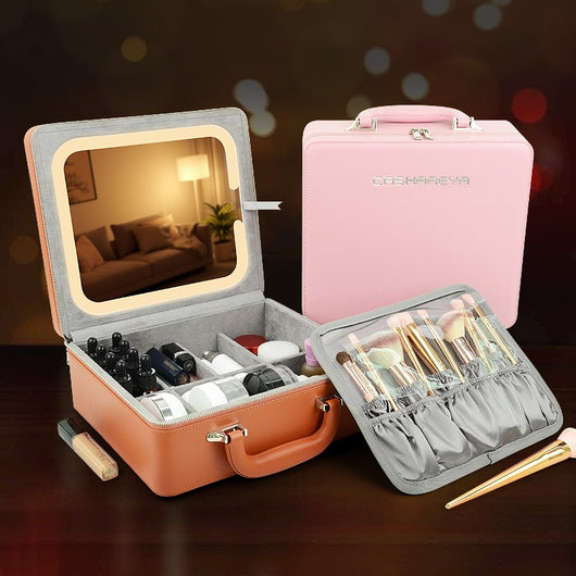 Organizador de Cosméticos de Madera Lacada con Gran Capacidad - Image 11