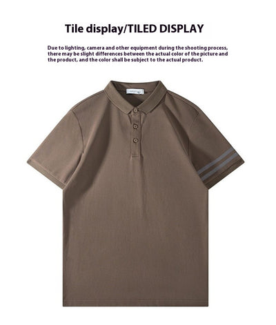Polo Slim Fit Ice Silk Pearl Cotton para Hombre - Image 15