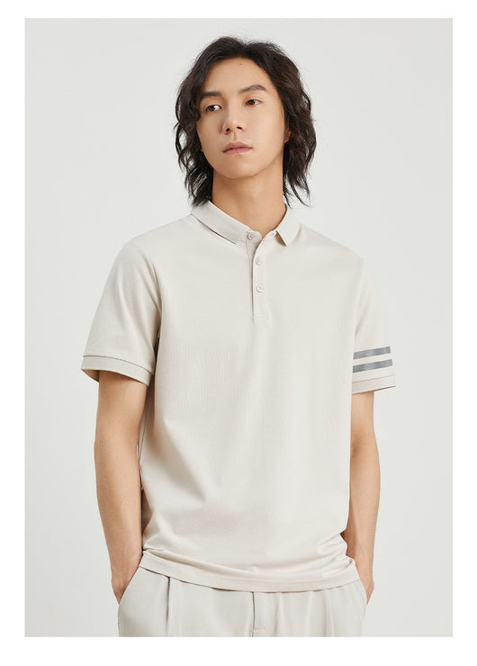 Polo Slim Fit Ice Silk Pearl Cotton para Hombre - Image 17