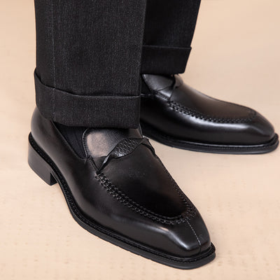 Zapatos de Cuero Versátiles para Hombre - Primavera y Otoño - Image 11