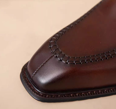 Zapatos de Cuero Versátiles para Hombre - Primavera y Otoño - Image 13