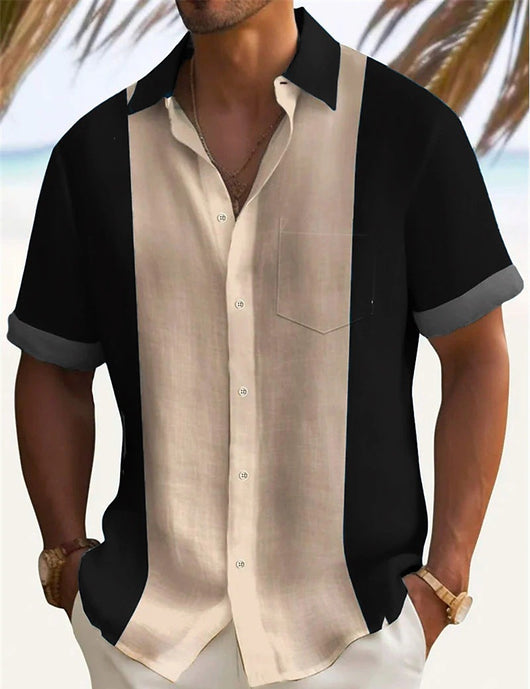 Camisa Casual Manga Corta Slim Fit para Hombre - Image 24