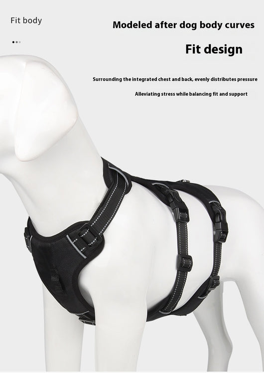 Arnés de Pecho Antiescape para Perros Grandes con Cuerda de Tela Oxford - Image 24
