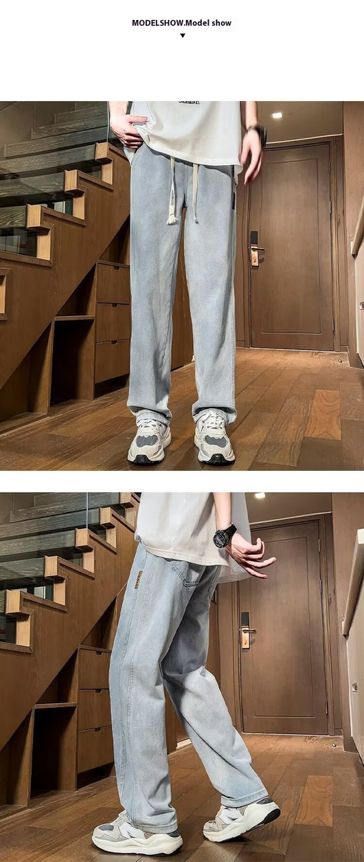 Pantalón Ancho Suelto Casual Ligero - Image 7