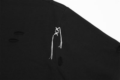 Playera Distressed de Manga Corta para Hombre - Estilo Personalidad - Image 17