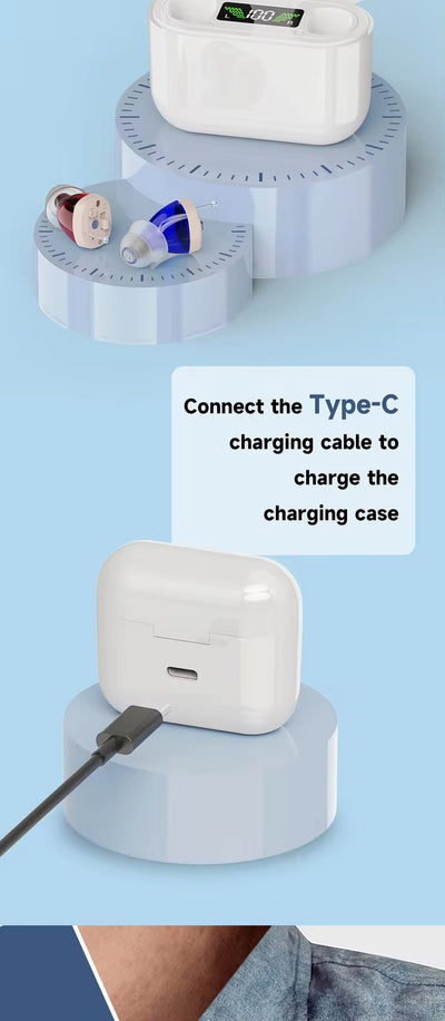 Audífono Digital Recargable para Adultos Mayores - Amplificador de Sonido Portátil - Image 20