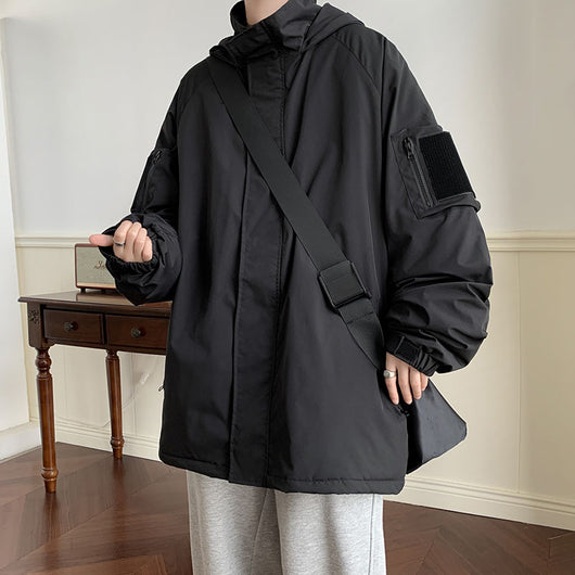 Chaqueta 3 en 1 con Cierre Velcro - Abrigo de Trabajo Versátil Estilo Japonés - Image 8