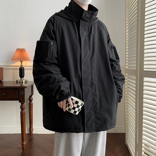Chaqueta 3 en 1 con Cierre Velcro - Abrigo de Trabajo Versátil Estilo Japonés - Image 10