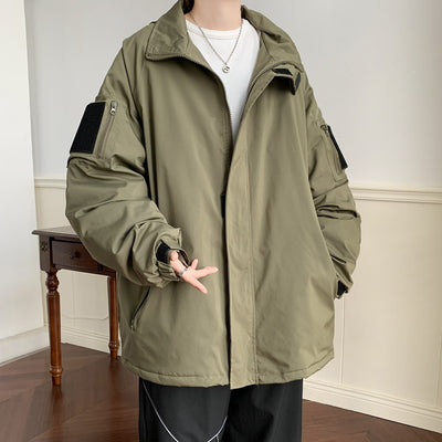 Chaqueta 3 en 1 con Cierre Velcro - Abrigo de Trabajo Versátil Estilo Japonés - Image 12