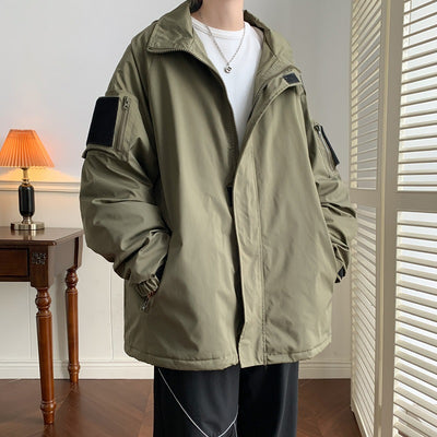 Chaqueta 3 en 1 con Cierre Velcro - Abrigo de Trabajo Versátil Estilo Japonés - Image 15