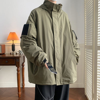 Chaqueta 3 en 1 con Cierre Velcro - Abrigo de Trabajo Versátil Estilo Japonés - Image 16